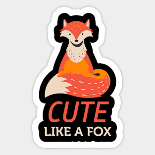 Cute Fox Sticker